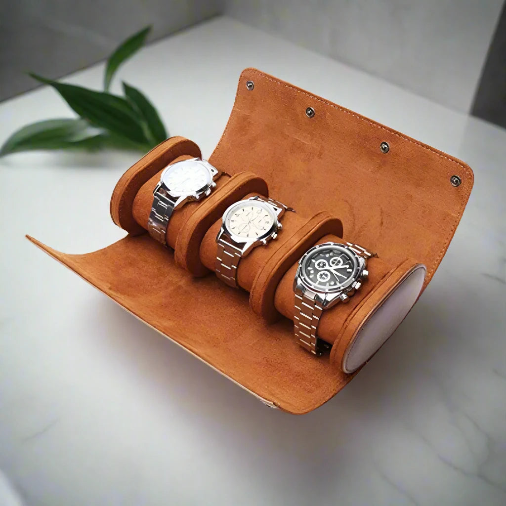 Leather Watch Roll