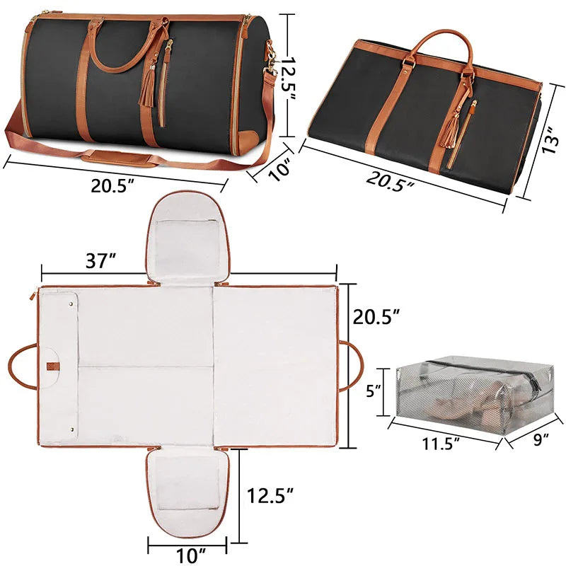 Convertable Smart travel Duffel Bag